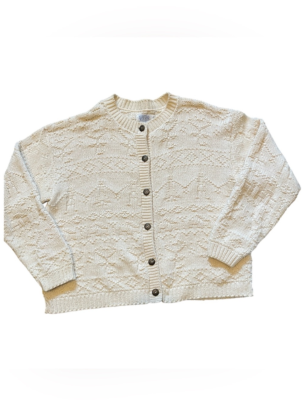 Vintage Frankenmuth Woolen Mill Bavarian Button Cardigan‎ Chunky Sweater Sz XL